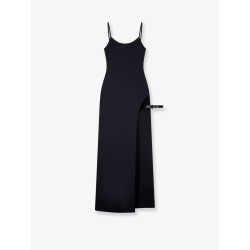 Garter cotton blend long dress