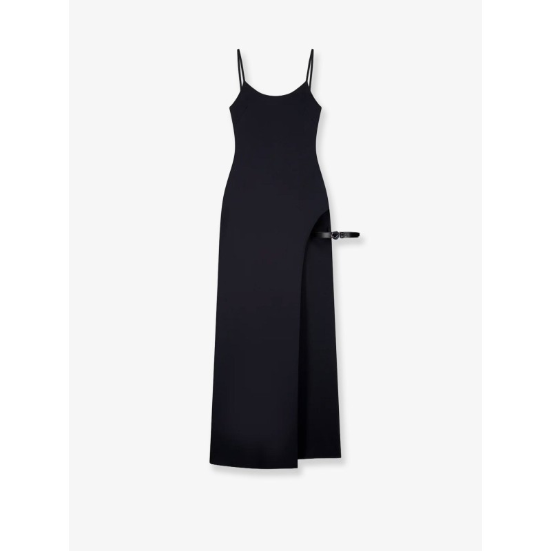 Garter cotton blend long dress