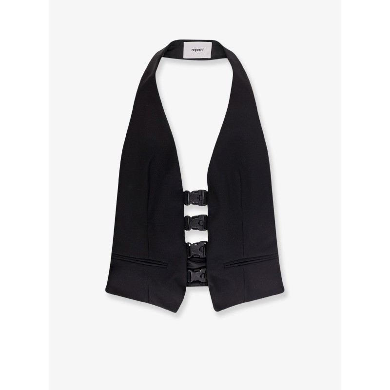 Multi Bukle Waistcoat satin vest