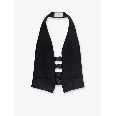 Multi Bukle Waistcoat satin vest