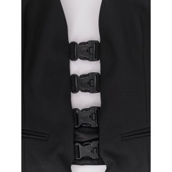 Multi Bukle Waistcoat satin vest