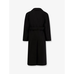 Certified wool coat with belt