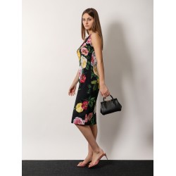 Marlene leather handbag with logo print