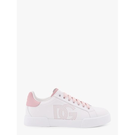 Portofino low-top leather sneakers with lateral monogram