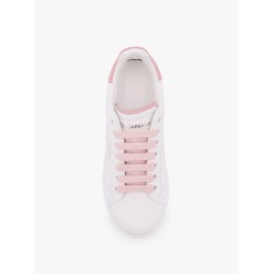 Portofino low-top leather sneakers with lateral monogram