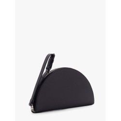 Leather pochette with iconic four stitched detail