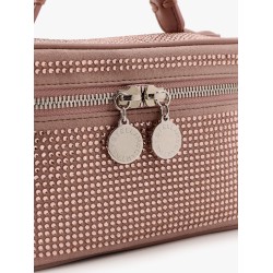 Shaggy deer beauty case with rhinestones