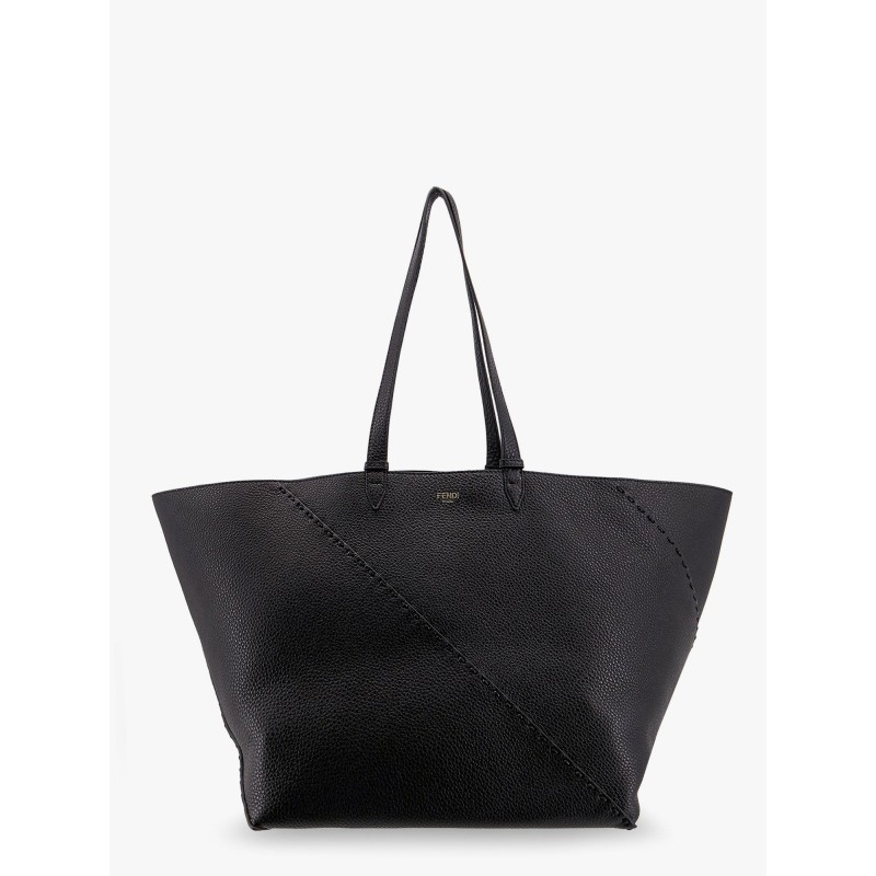 Diagonal selleria large leather shopping bag