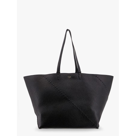 Diagonal selleria large leather shopping bag