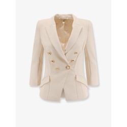 Fitted blazer with logoed buttons