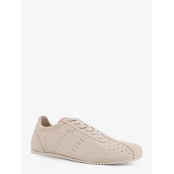 Leather low-top sneakers