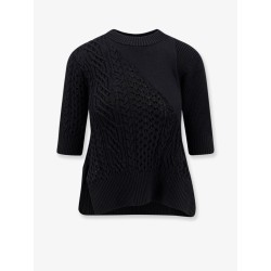 Cotton blend asymmetrical sweater