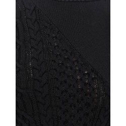 Cotton blend asymmetrical sweater