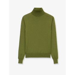 Cashmere, wool and silk turtleneck sweater