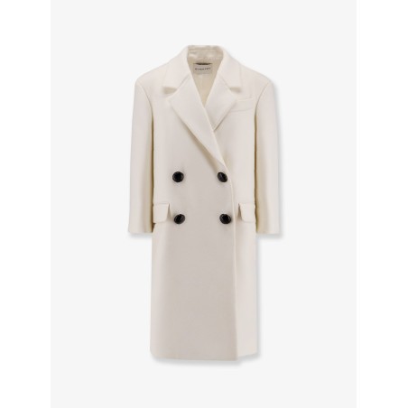Double-breasted wool coat
