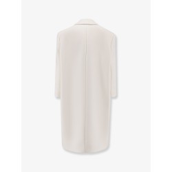 Double-breasted wool coat