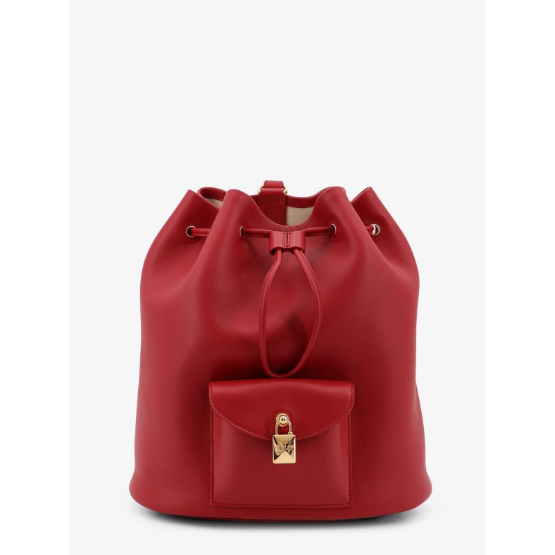 Extra Drawstring L27 leather backpack