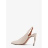 Viper leather slingback pumps