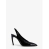 Viper leather slingback pumps