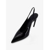 Viper leather slingback pumps