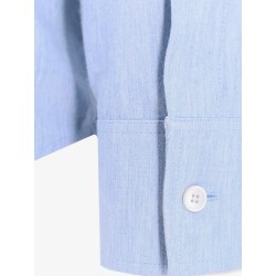 Wide fit cotton shirt