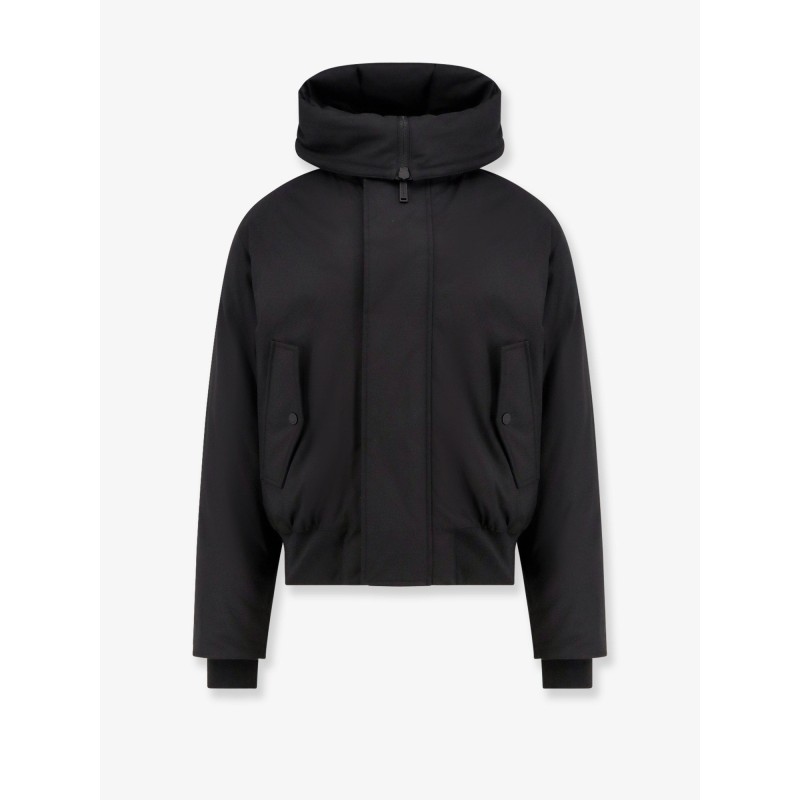 Techno Down Bomber nylon jacket