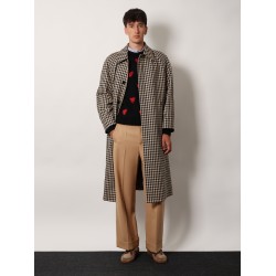 Wool and mohair sweater with lurex hearts