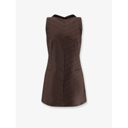 Wool blend short dress