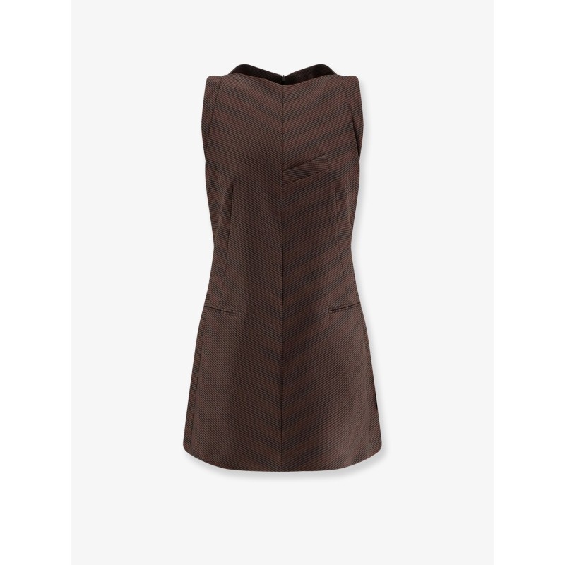 Wool blend short dress