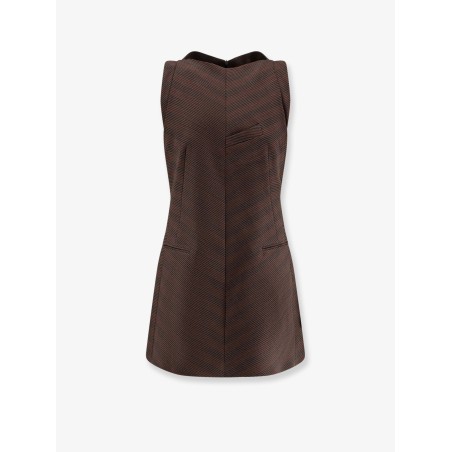 Wool blend short dress