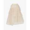 Long skirt with tulle flounces