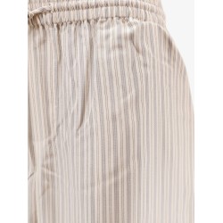 Silk striped trousers