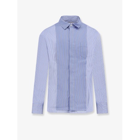 Striped cotton popeline shirt