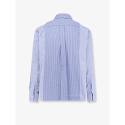 Striped cotton popeline shirt