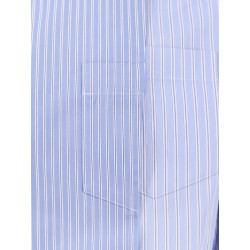 Striped cotton popeline shirt