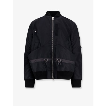 Nylon bomber jacket