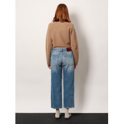 Cotton jeans with Gucci Rosso Ancora naplak tag