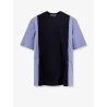 Cotton jersey T-shirt with popeline inserts
