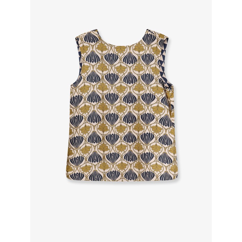 Time silk reversible top