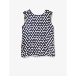 Time silk reversible top