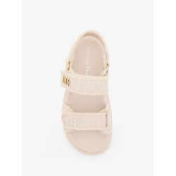 Dioract fabric sandals with Dior Oblique motif