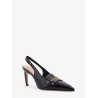 Boy leather decolleté slingback