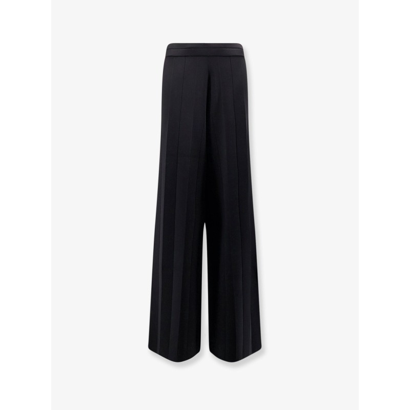 Lama viscose blend trousers