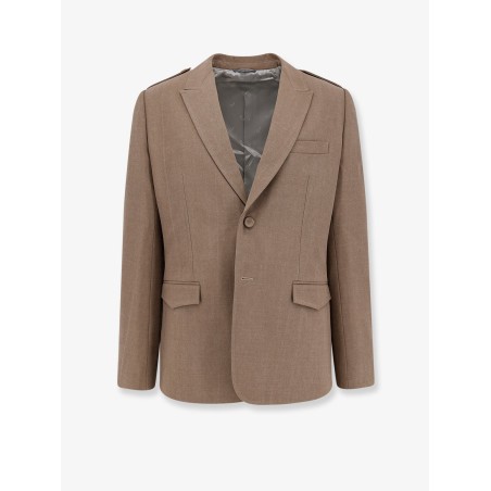 Single-breasted virgin wool blazer