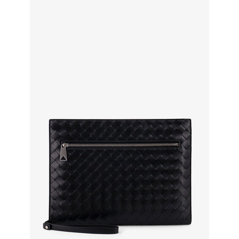 Avenue leather document case with Intrecciato motif