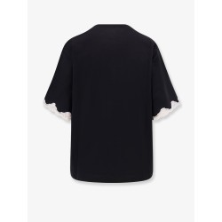 Cotton t-shirt with lace details