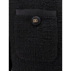 Cotton and viscose blazer with animalier print lining