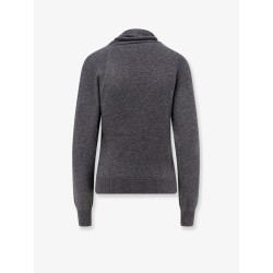Cashmere and cotton turtleneck sweater