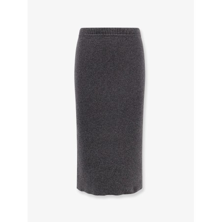 Cashmere and cotton pencil skirt