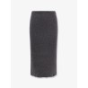 Cashmere and cotton pencil skirt